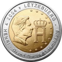 Luxemburg 2 euro 2004 Grootherthog Henri UNC Luxemburg 2 euro 2004 Grootherthog Henri UNC